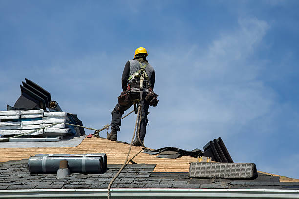 Professional Gutter Installation technician working in Hudson, OH